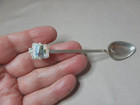 Vintage 900 Silver And Enamel South American Teaspoon  2674