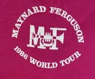  Maynard Ferguson 1986 World Tour T-shirt Size Xl Hot Pink Vtg
