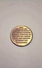 Bronze Medallion Serenity Prayer Alcoholics Anonymous 