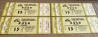 Lot 4 April 15  1981 Rush Unused Concert Tickets Jackson  Mississippi