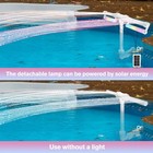 Solar Pool Fountain For Above Ground Pools Swimming Pool Waterfall With Lights