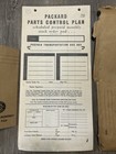 1955 Packard Parts Control Plan Dealer Order Pad Unused Automotive Ephemera