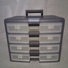 The Container Store 4-drawer Storage Organizer Crafts Parts Bin Portable 