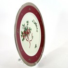 Mikasa Palatial Holly - Platinum 12 25  Cake Plate Round Serving Platter L3469