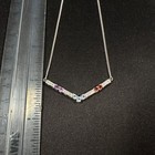 Vintage Set Necklace Earrings Ring Sterling Silver 925 Garnet Topaz