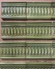 20 Germany - Antique Art Nouveau Majolica Border Tile C1900
