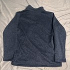 New Eddie Bauer Men s Medium M 1 4 Zip Fleece Pullover Heather Blue Nwt