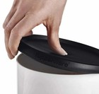 Tupperware New One-touch Reminder Canister Set Of 4 Black And White New In Pkg