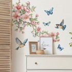 Removable Flower Tree Branch Decals Animal Birds Wall Sticker Vinyl Home Decor