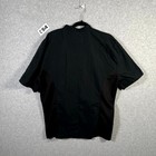 Ua Chef Uniforms Chef Coat Mens S Black Short Sleeve Mesh Side Panels 2 Pockets
