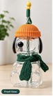 New 2026 Snoopy   Woodstock Peanuts 16oz Cold Figural Cup W  Lid  -usa Seller
