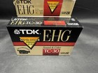 Tdk Tc-30 Ehg Vhs-c Video Cassette Made In Japan Extra High Grade Lot Of 5 - New