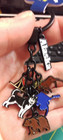 Alaska Keychain With 6 Charms - 5 Colorful Charms On Chain And 1 On The Ring