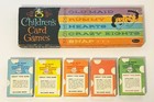 Vintage Children Card Games Old Maid Rummy Hearts Crazy Eights Snap Whitman Set
