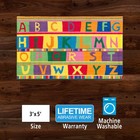 Educational Rug 3  X 5  Machine Washable Non-slip For Classroom - Learning