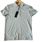 New Cavalleria Toscana Mens Equestrian Polo Short Sleeve Size Small Gray