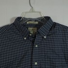 Ll Bean Shirt Mens Blue Flannel Long Sleeve Button Down Size L Cotton