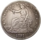 1791 Trade Dollar Coin Liberty American Liberty Coin United States Of America Co