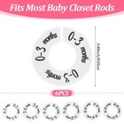 Hadnves Baby Closet Dividers Unisex Round Clothes Nursery   