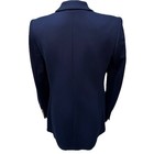 Tahari Double Breasted Blazer Women s Size 6 Navy Blue Gold Buttons Fully Lined