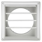 Lambro 361w White Plastic Louvered Vent 6 Inch
