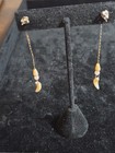     Vtn Unique Tribal Boho  Faux Tooth Claw Beaded Dangle Earrings 90s Y2k    