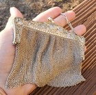 Antique Sterling Silver Art Nouveau Mesh Purse