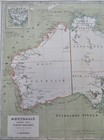 Australia New South Wales Queensland West Australia 1872 Kuijper Detailed Map