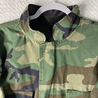 Vtg Military Chemical Class 1 Protective Suit Jacket Size Small Woodland Camo