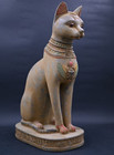 Authentic Ancient Egyptian Antique Rare  Goddess Bastet Statue Figurine Bc