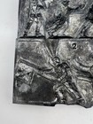 Vintage Metal 3 Soldiers Flag horn sword Mold Toy Casting Lead Figure Mold
