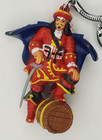 Vintage 90s Captain Morgan Spiced Rum Pirate Figure Pvc Keychain