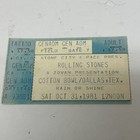 Rolling Stones Concert Ticket Stub Cotton Bowl Dallas Tx Oct 31 1981 12 Noon