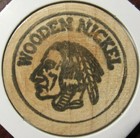 Vintage Raymond s Coin Shop Kansas City  Ks Wooden Nickel - Token Kansas