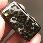 Sericho Pallasite Meteorite 56 5 Grams Perfect Squares Block Sealed Glaz Glass