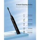 Fairywill Sonic Electric Toothbrush Rechargeable With 5 Brush Heads 5 Mode Timer