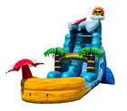 Beach Party 18 Foot Tall Commercial Grade Inflatable Water Slide   1 5hp Blower