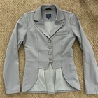 Ovation Elegance Dressage Shad Belly Jacket Show Coat Grey 4 New W o Tags 