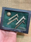 Dug Civil War Eagle A Artillery Cuff Button Grouping Display From Dallas Ga