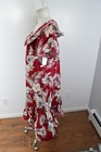 Royal Creations Hawaiian Red Ruffled Floral Muumuu Dress Medium New Knee Length