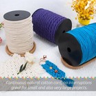 131ft 8mm Macrame Cord Natural Twisted Cotton String For Diy Crafts Plant Hanger