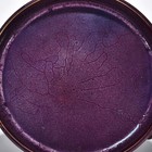 7 6 antique Song Dynasty Porcelain Jun Kiln Purple Fambe Three Foot Brush Washer