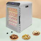 800w Food Dehydrator Machine Fruit Vegetable Dry Machine 12 Grid Trays 30-90  c