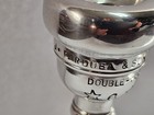 J  Parduba   Son New York   6  Double Cup Trumpet Mouthpiece Silver Plated  