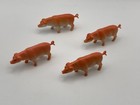 4 Plastic Pigs Toy Figures For Dioramas - Railways - Farm