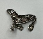 Vintage 925 Sterling Silver Seal Brooch Pin