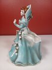 Lefton Lady Vase Vintage Porcelain Planter Victorian Lady Beautiful Art 