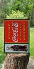 Coca Cola Vintage Retro Advertising Embossed Metal Sign