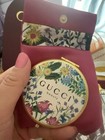 Gucci Floral Pattern Compact Mirror Beauty Promo Gift With Pouch