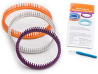 Premium Round Knitting Loom Set 3 Pc 3 8 Gauge 64 72 80 Pegs With Hook